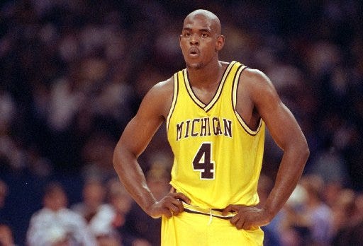 chris webber college jersey